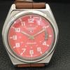 AUTOMATIC 7009A VINTAGE SEIKO 5 JAPAN MENS PEACH COLOR DIAL WATCH A701602-5