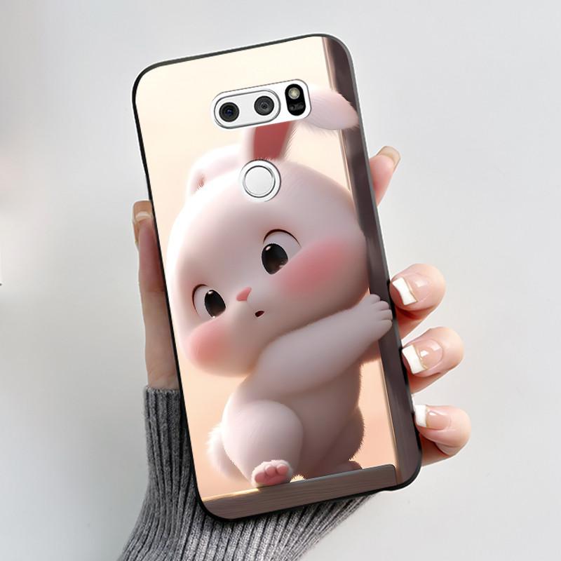 Cute Case For LG V30 V30+ Plus Funda LG V30s ThinQ Capa LG V35 ThinQ Printing Shell Protective Cover Soft Silicone Cartoon Cases