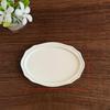 1Pcs Mini Retro Oval Metal Dish 1/12 Dollhouse Miniature Simulation Kitchen Steak Dishes Model Toys For Doll House Accessories