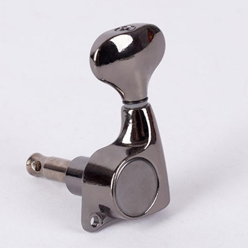 6pack Enclosed Guitar Tuning Pegs Electric Guitar Machine Head Metal Tuners for Easy Handling