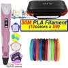 3D Printing Pen Set for Kids with LCD Display Power Adapter Storage Box and 200M PLA Filament Birthday Christmas Gift