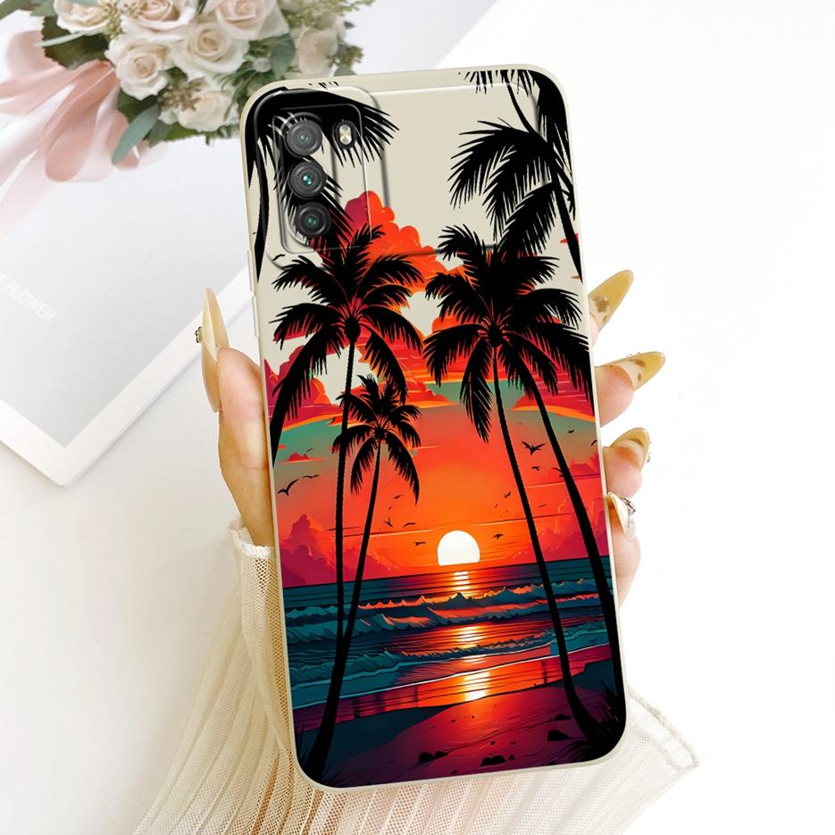 For Xiaomi Poco M3 Case PocoM3 Pro 4G Cute Fashion Cartoon Cover Soft TPU Matte Phone Case For Xiaomi Poco M3 Pro 5G Fundas Bags