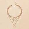 Vintage New Gold Color Multiple Styles Necklace For Women Boho Trendy Multi-Layer Crystal Pendant Necklaces Set Jewelry Gifts