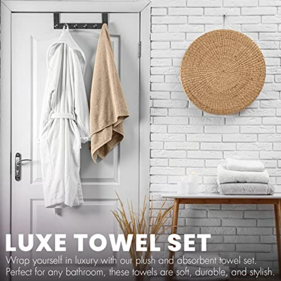 6Pack Lightweight Bath Towels for Home Use Extra Absorbent 100 Cotton Shower Towels in MultiColor 27 inches x 54 inches Perfect