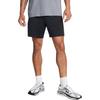Under Armour Solid Color Comfortable Casual Lace-Up Mid-Waist Three-Quarter Sports Shorts Men shorts Black 1386982-001