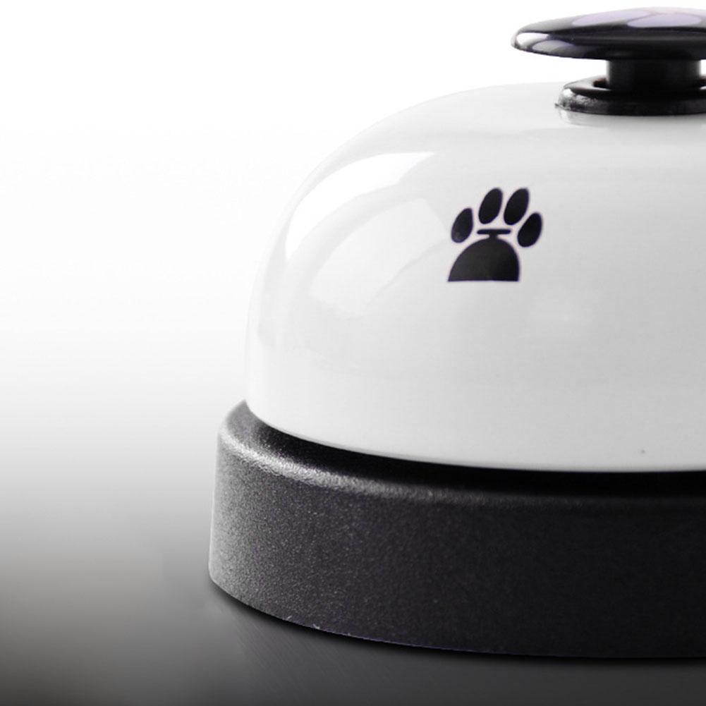 New Pet Toy Training Bell (white (white + Black Button))