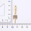 Nidin Fashion Luxury 14 Styles Wholesale Palm Tree Drop Earrings Micro Pave Cubic Zirconia High Quality Party Wedding Jewelry