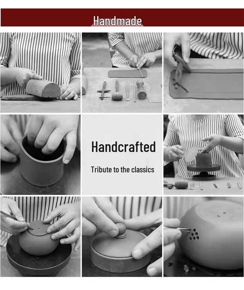 Handmade Yixing Purple Clay Teapot for Home Use - Ziyuan Shiqiao Clay