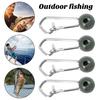 20Pcs Fishing Line Sinker Lock Snaps Fishing Clips Small Mini Design Easy To Carry Freshwater Stainless Steel Snaps Fishing Tackle