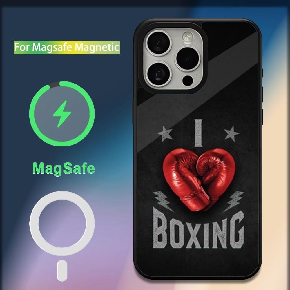 Sport Boxing Gloves Phone Case For iPhone 16,15,14,13,12,11,Plus,Pro,Max,Mini Magsafe Magnetic Wireless Charging