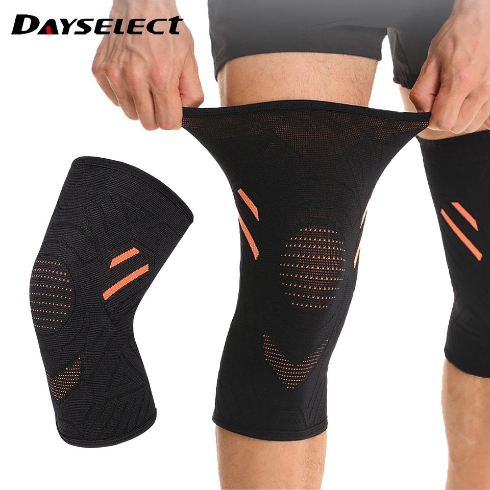 1Pcs 3D Woven Knee Pads Breathable Elastic Anti-Slip for Hiking Cycling Running Basketball Sports