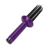 Lockenwickler-Kamm mit rutschfestem Griff H Styling-Locke Volumengebendes Styling-Werkzeug für alle H-Typen Lila