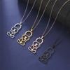 Cazador Stainless Steel Handala Boy Hanzala Pendant Necklaces for Women Men Chain On Neck Gift Jewelry