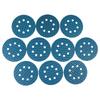 10Pcs Of 5-Inch 8-Hole Diamond-Shaped Sanding Discs With Adhesive Backing, Available In Grits 60-400 For Woodworking