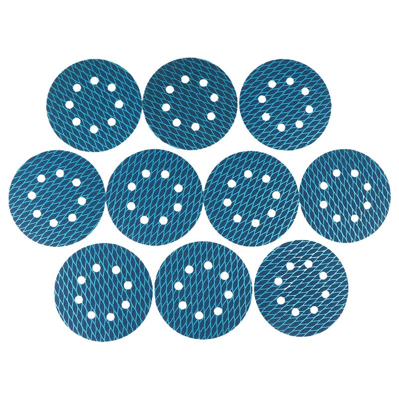 10Pcs Of 5-Inch 8-Hole Diamond-Shaped Sanding Discs With Adhesive Backing, Available In Grits 60-400 For Woodworking