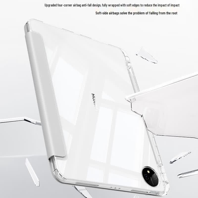 MOROCK Crystal Clear Tablet Protective Case with Pen Slot for Huawei MatePad