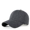 Spring and Autumn New Men's Peaked Cap Warm and Casual Comfortable Wool Men's Baseball Cap for the Elderly
