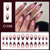 24 Stück Abnehmbare Press-on-Nägel Vollabdeckung Falscher Nagel Neue Nagelspitzen Damen