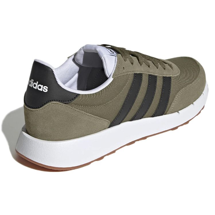 Adidas Neo Run 60s 2.0 Comfortable Fabric Slip-Resistant Durable Low-Top Casual Running Shoes Men Sneakers Green Black GY3703