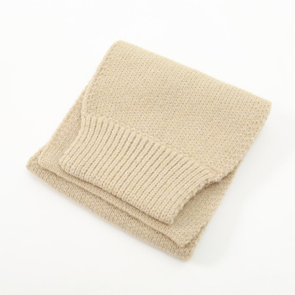 Damen Kurzer Überkreuzschal Einfarbig Strickwolle Halskragen Snood Koreanisches Mädchen Outdoor Winddicht Warme Schals Halstuch