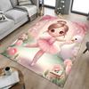 1PC Ballerina Swan Anti-slip Carpet, Suitable for Office, Bedroomand Playrooms. It Can Also Be Used As a Sofa Footrest cover-W80