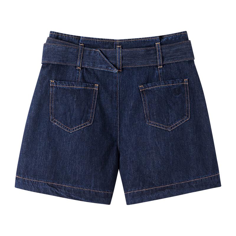 Navigare Women's A-Line Cotton Denim Shorts