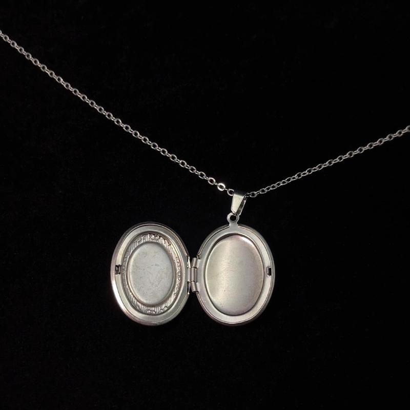 3D Cat DIY Photo Frame Necklace Customizable Handmade Pendant Necklace Adjustable Chain Choker Photo Jewelry Gothic Accessories