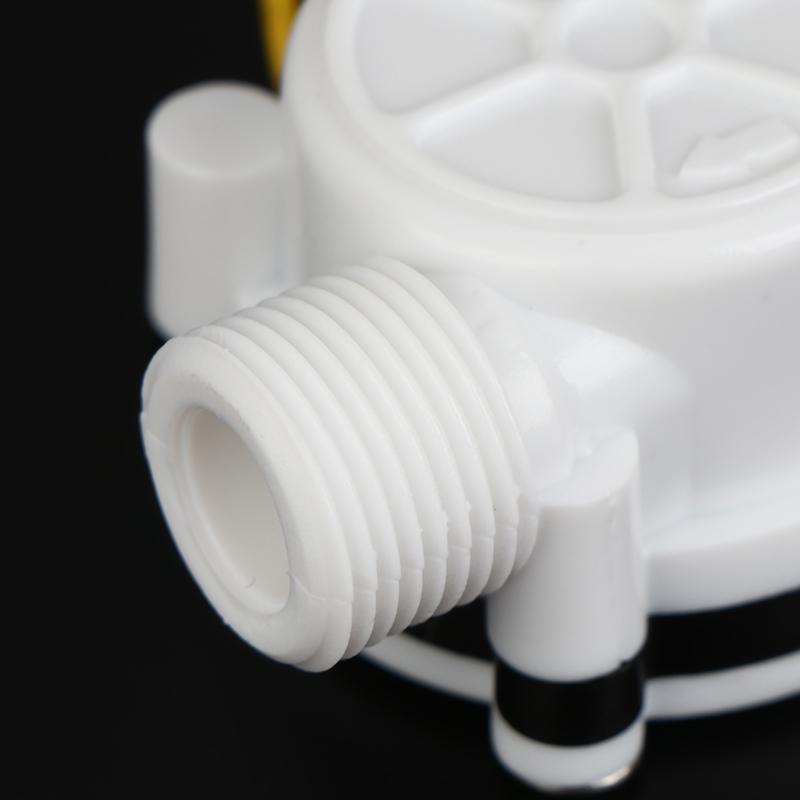 White Pe Flow Sensor Series Digital Liquid Flow Sensor Yf S401 S402 G3/4 G1/2 Hall Effect Inline Meter For Ro Machine