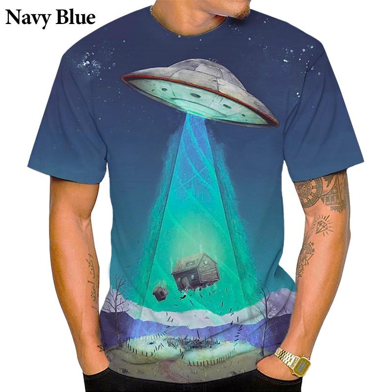 Summer Funny 3D Printing Men's Fashion Casual Short-sleeved Novelty T-shirt