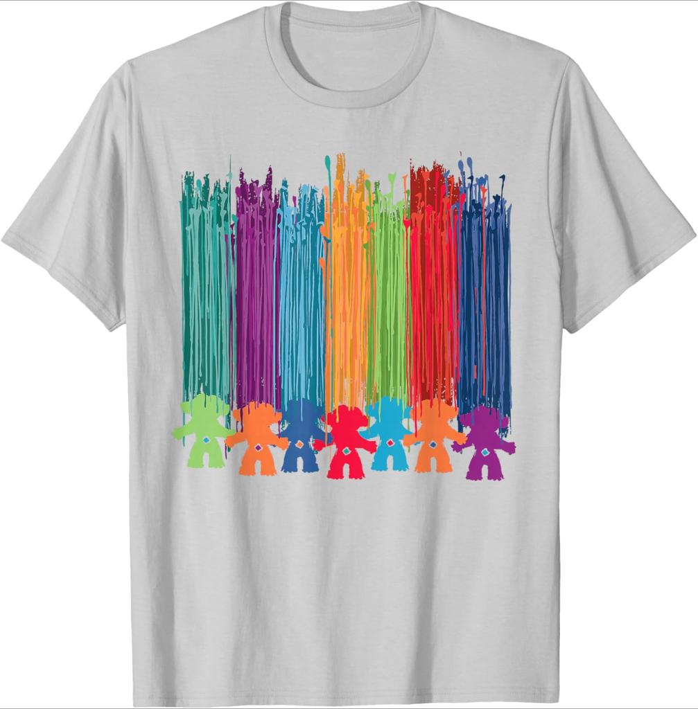 Trolls Classici Trolls con Capelli Dipinti design100 cotone estate Girocollo manica corta casual stampato T-shirt da uomo