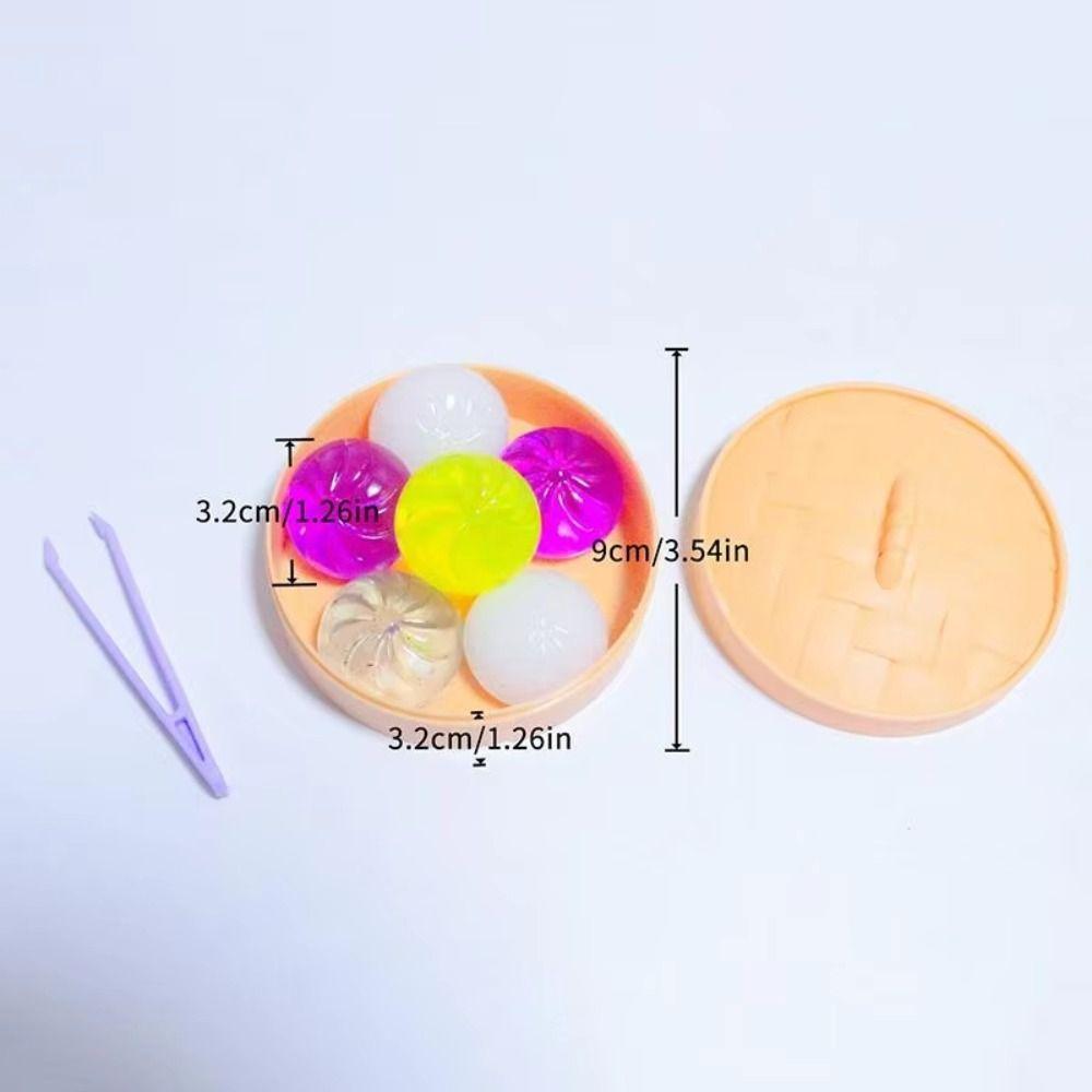 Cute Pinch Steamer Bun Toy Squeezable Sensory Toy Student Mini Dumplings Squishy Party Favors
