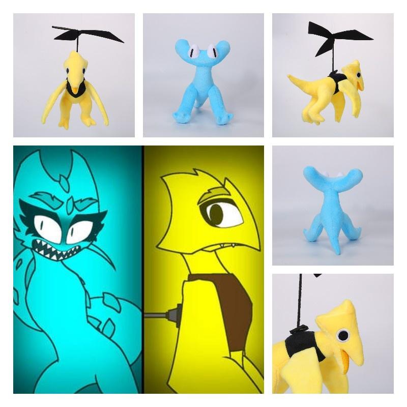 Rainbow Friends Chapter 2 Dinosaur Plush Toy Soft And Cuddly Short Plush Stuffed Animal By Jili