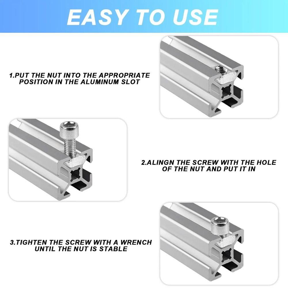 20pcs/bag Reliable Connection European Standard Aluminum Profile Fasteners Cup Head Screws  Assembly