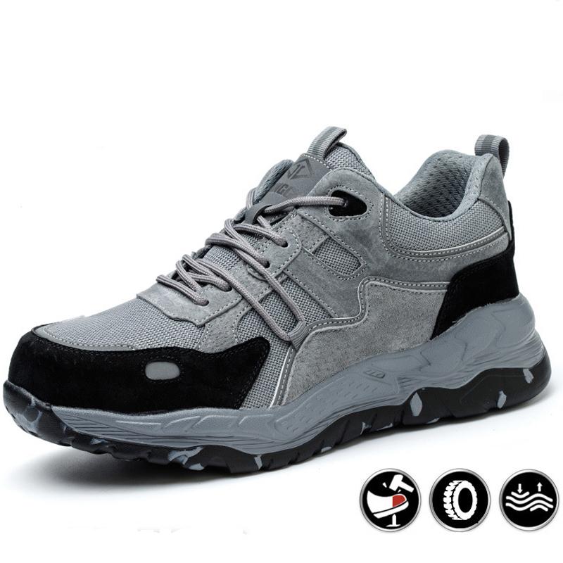 

New Lightweight Men Insulating Shoes Anti-smash Anti-puncture Safety Shoes Men Work Sneakers Fashion Protective Shoes 38