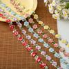 2meters/Lot Flower Embroidery Lace Fabric Ribbons For Needlework Clothing Sewing Accessories Sewing Materials Home Decorative