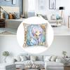 Anime F-Frieren Cute Girl Pillow Case Short Plush Double-sided Print Square Throw Pillow Covers Sofa Home Cushion Decor