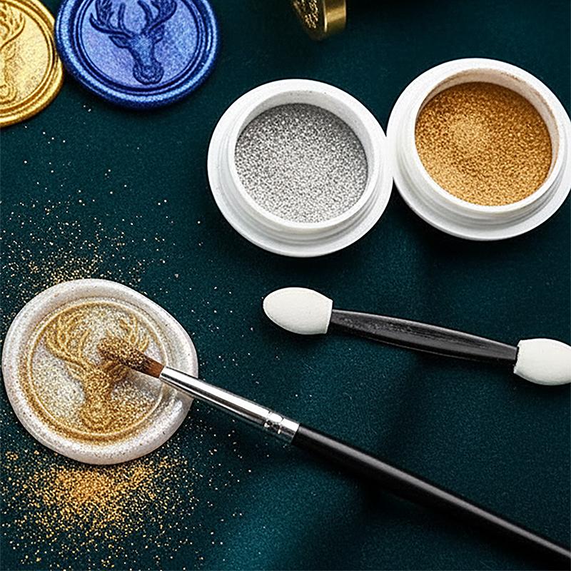 1pcs Fire Lacquer Glitter Wax Seal DIY Wax Steel Stamps Painted Paste Invitation Card Decor Invitation Seal Coloring SB0128