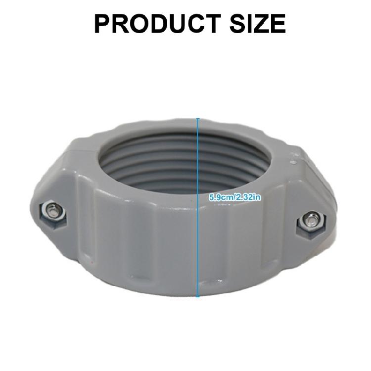 Pool Pipe Fitting Set with Split Nuts Pool Repair Accessories Pool Screw Nuts Pool Fittings Nut Professional Pool Fixing