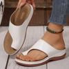 Summer New Casual Cover Toe Slope Heel Beach Women's Slippers Outside Cool Slippers