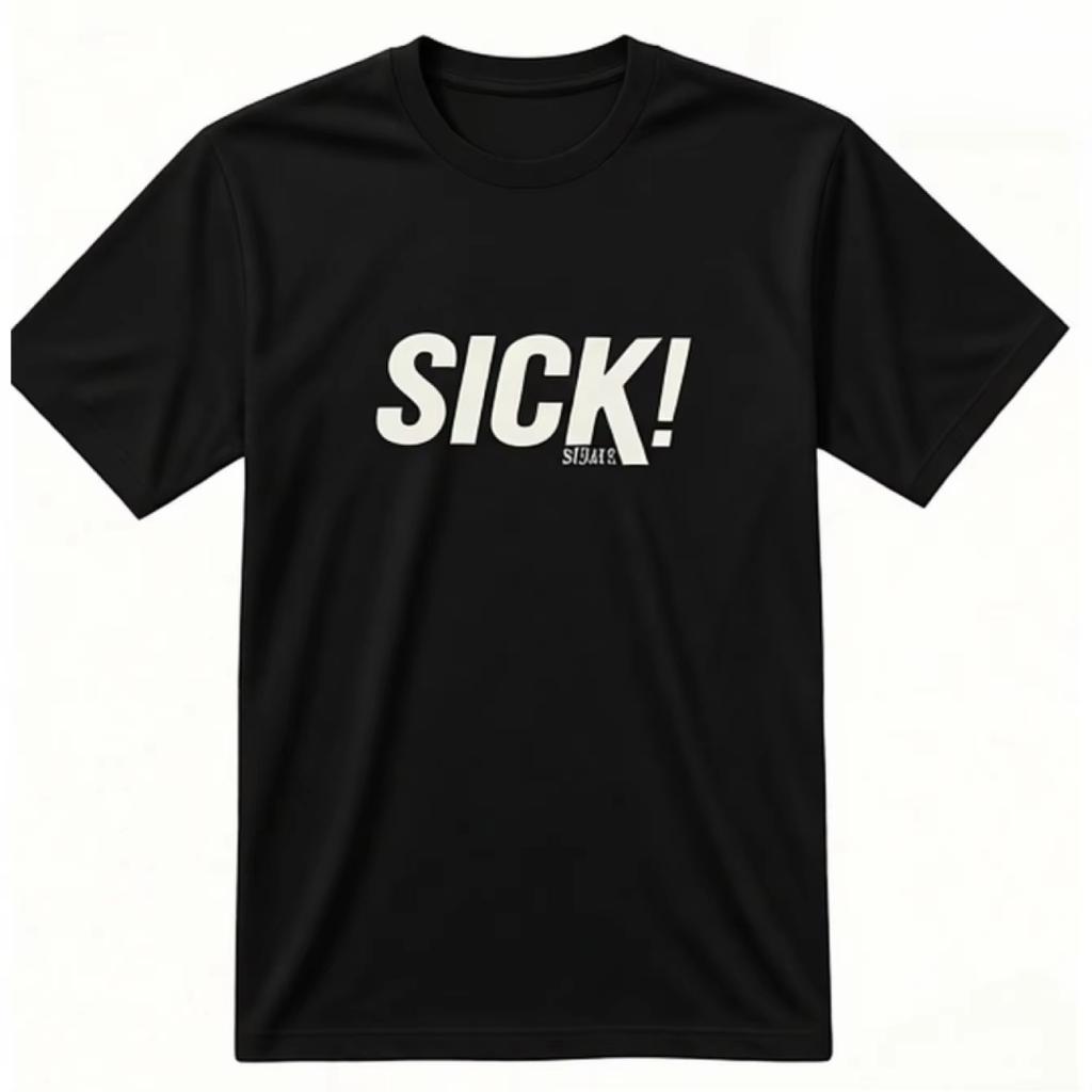 Mens Bike Stunt TShirt with Fabio Wibmer Danny MacAskill Design Bold SICK Mountain Biking Print Fit Short Sleeve Shirt