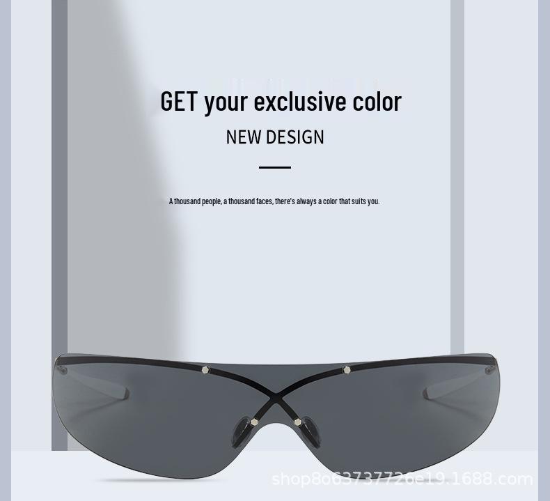 Women's Y2K High-End Flame Sunglasses - Trendy, Windproof, and Stylish