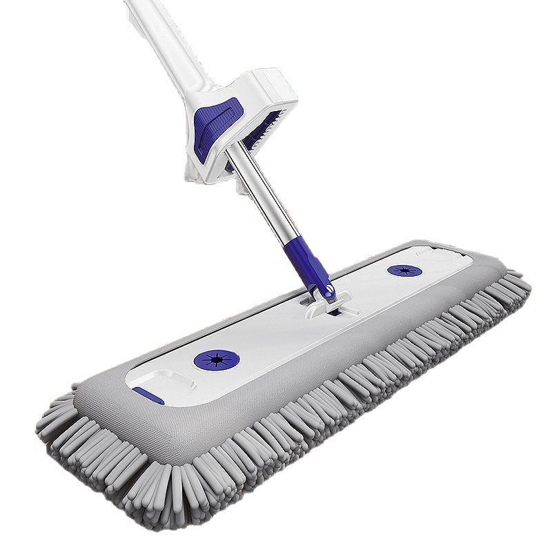 Chenille Hands-Free Flat Mop - Effortless Wet & Dry Cleaning for Floors