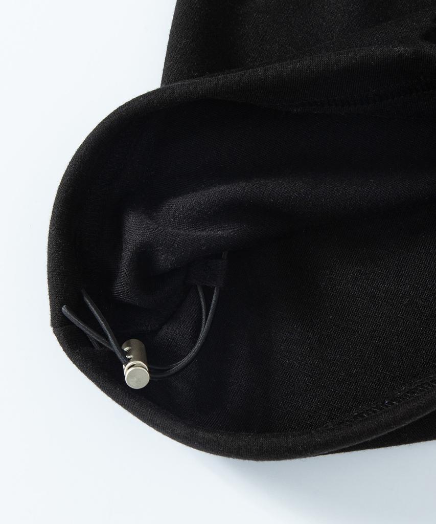 LXT Double-Pleat Hidden String Wide Sweatpants [Black]