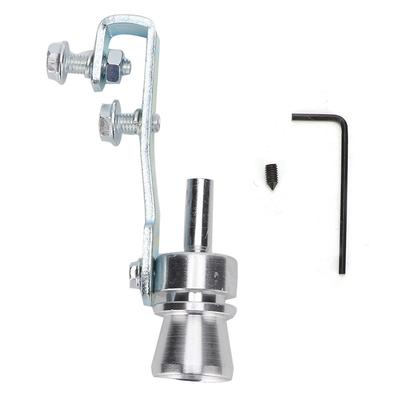 Turbo Sound Tail Throat Exhaust Pipe Whistle Aluminium Alloy Silver TC M
