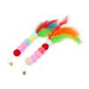 5pcs Feather Ball  Accessories For Cat Toy Funny Cat Stick Replace Plush Mouse Teaser Stick Replacement Interactive Pet Toy