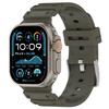 Apple Watch Series 10 46mm için Karbon Fiber Kayış Silikon Bant 42MM Erkek Spor Ultra 2 49mm Bileklik iWatch Series 9 8 7 6 4 5 se 44MM 45MM İçin