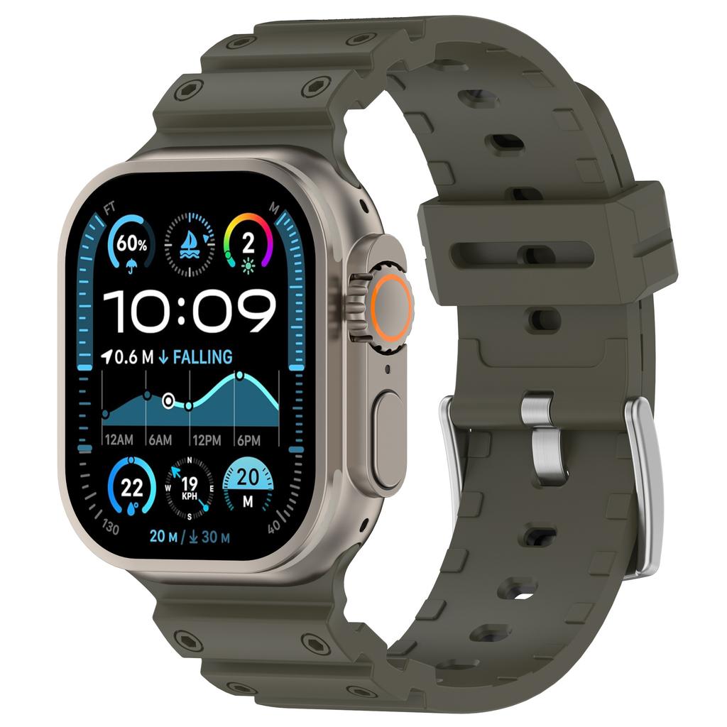 Apple Watch Series 10 46mm için Karbon Fiber Kayış Silikon Bant 42MM Erkek Spor Ultra 2 49mm Bileklik iWatch Series 9 8 7 6 4 5 se 44MM 45MM İçin