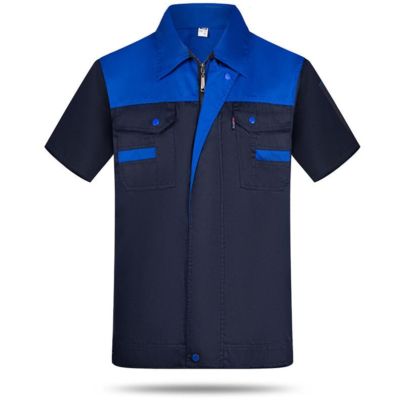 Summer Short Sleeve Custom Workwear Set for Mechanics and Electrical Workers