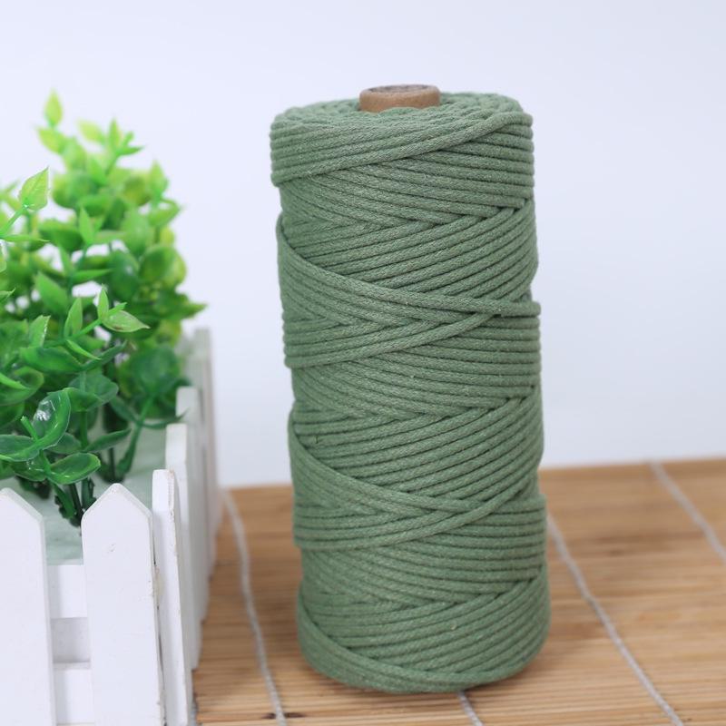 2 mm farbiges Baumwollfadenseil für selbstgemachte dekorative geflochtene Wandteppiche