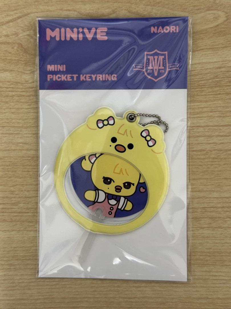 

[USED] IVE MINIVE Pop-up Lei Mini Picket Keyring Fan